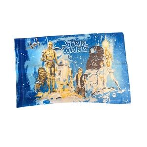 Vintage 1977 Star Wars Sears Bed Sheet Set 3pc Darth Vader Luke Skywalker double